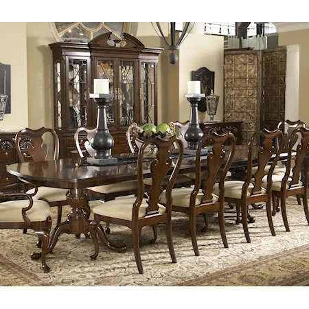 Fredericksburg Rectangular Double Pedestal Dining Table